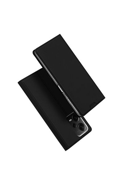 Dali Protective Flip Cover Compatible with Xiaomi Redmi Note 12 Pro 5G/Poco X5 Pro, Skin Pro, Black