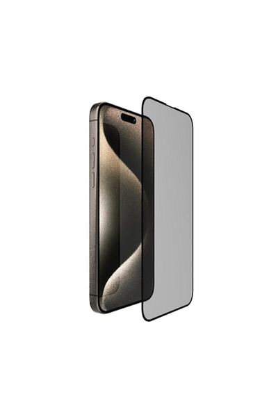 Dali Privacy Screen Protector for Apple iPhone 15 Pro Max, Full Glue, 5D, Tempered Glass, Black