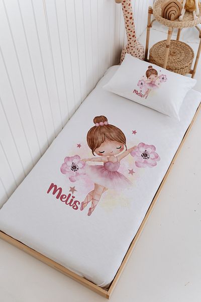 Lilabio Koi̇sme Special 100% Cotton Baby and Child Single 165 X 225 cm Pique Set-Ballerina