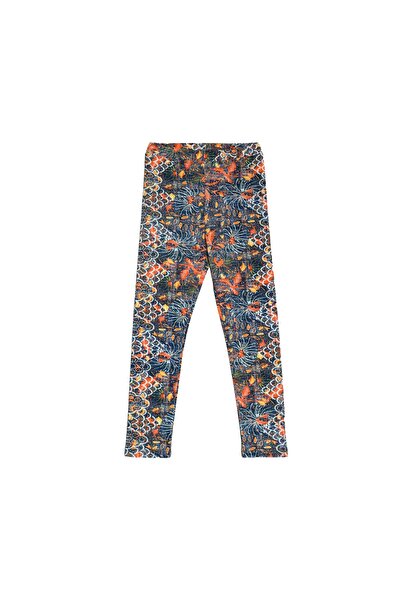 LOVETTI Orange Leaf Girl Patterned Seasonal Leggings