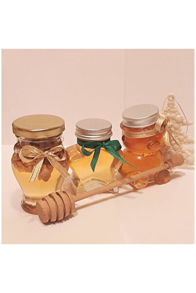 OEM Set 1 borcanel amfora miere cu nuca, 1 borcanel miere salcam, 1 borcanel tip ursulet cu miere polifl