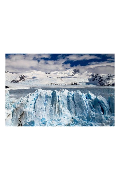 OEM Pictură pe pânză - „Dansul ghețarilor sub cerul albastru”, Zăpadă, Gheață, Munți, Cer, Nori, 54