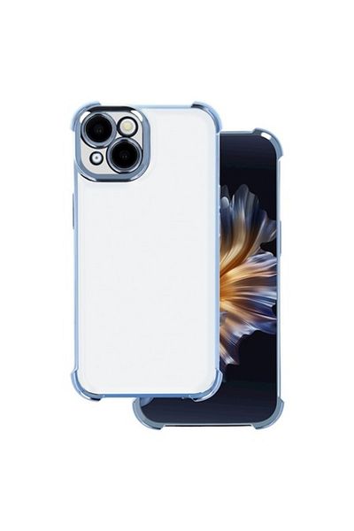 Dali Protective Case Compatible with Samsung Galaxy S25 Ultra, Chrome Case, Reinforced Corners, Blue Edge
