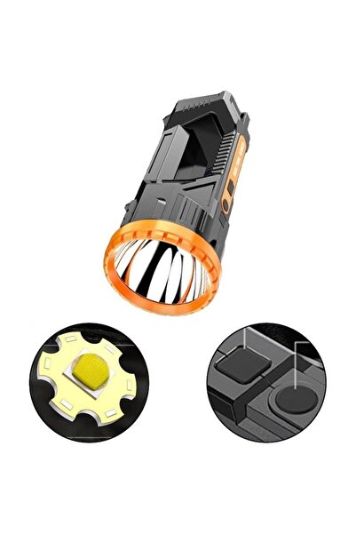 Dali Lanterna LED COB, 2 surse de lumina, 5W, raza 100-200m, autonomia maxima 24h