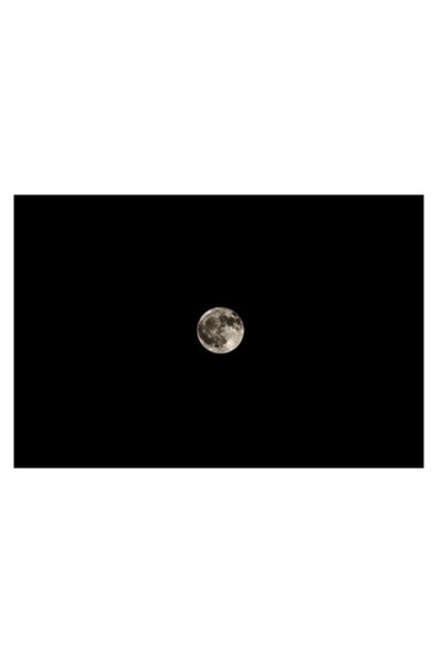 OEM Tablou Canvas, 'Luna plina pe cerul intunecat', Luna, Noapte, Cer, Stralucire, Mister, Lumina, 100 x