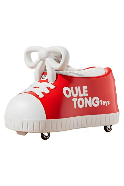 dalip Children's Ride-On Car, Shoe Model, 4 Wheels, Ages 1-6, Storage Box, ABS, 48x27x34 cm, Red