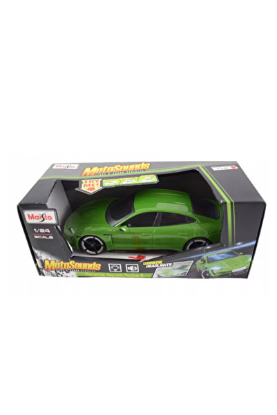 Maisto Porsche Taycan Turbo S, green, with sounds and lights, 1/24