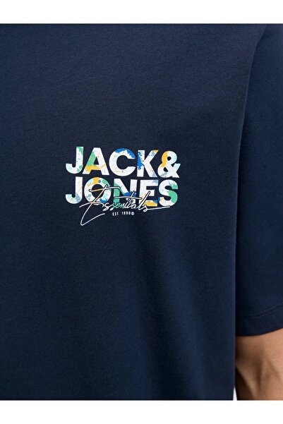 Jack & Jones JJGEPLAS TEE SS CREW ΛΟΥΡΙ LN
