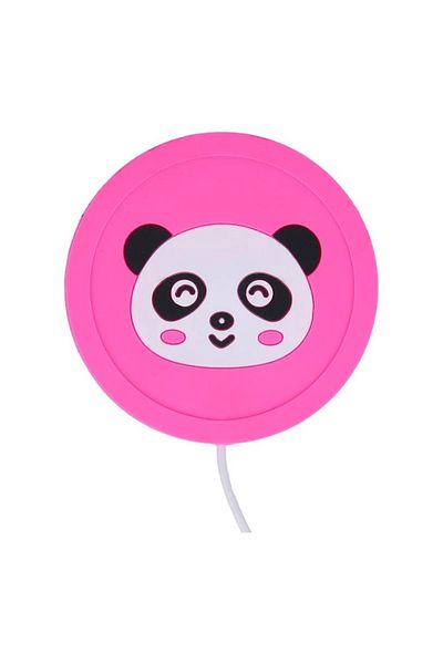 Dali Smart Mug Warmer with USB, Bear Design, Pink