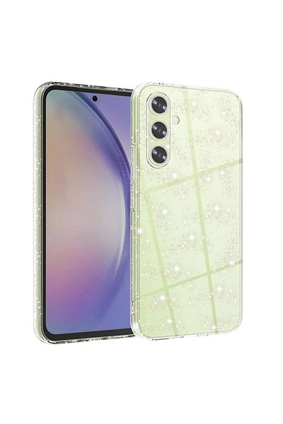Dali Carcasă de protecție compatibilă cu Samsung Galaxy A54, sclipici, silicon, transparentă