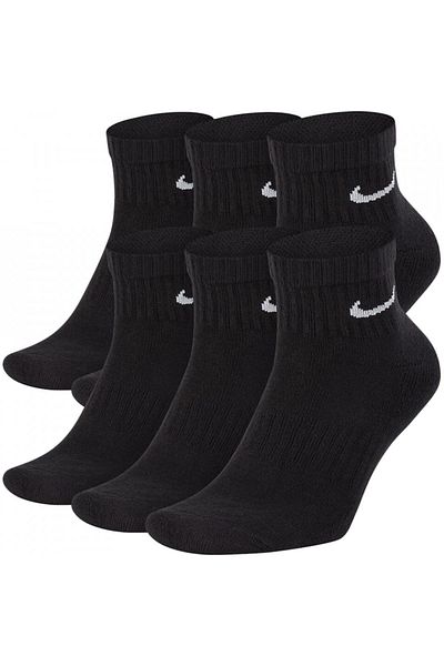 Nike Set 6 perechi de șosete Everyday Cushioned Crew, negre, mărimea EU 42-46