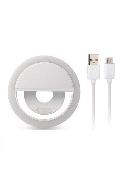 Dali Selfie LED Lamp with Micro-USB Cable, White