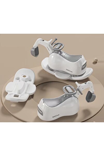 Flippy 3-in-1 Ride-On (Excavator/Rocker/Yo-Yo), 1-3 years, Plastic, White