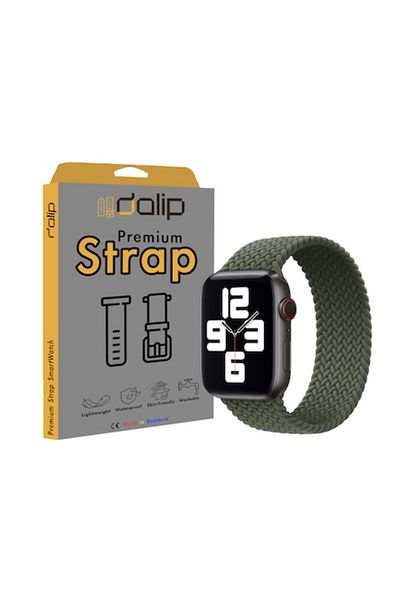 dalip Curea pentru Apple Watch 42/44 mm, One-Piece, Silicon, Verde inchis