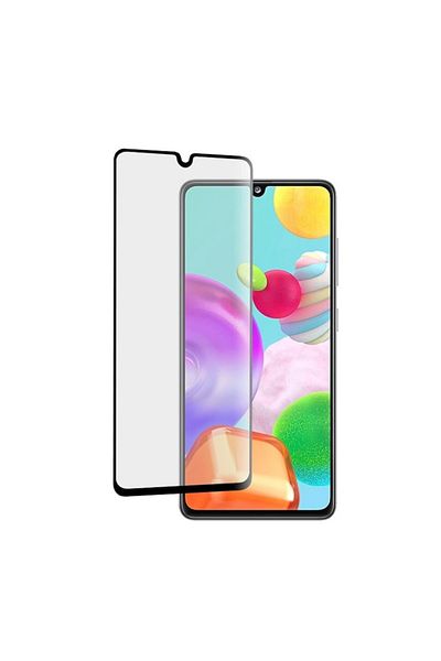 Dali Screen Protector Compatible with Samsung Galaxy A41, Tempered Glass, Black-Transparent