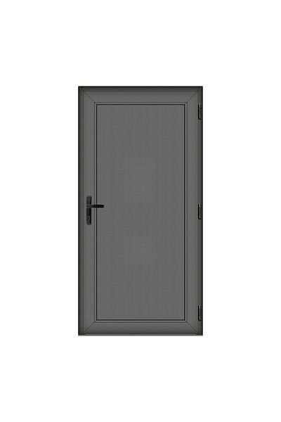 Klass 70x190cm right 6cm 4 Full Panel door PVC and insulating glass anthracite chambers panel