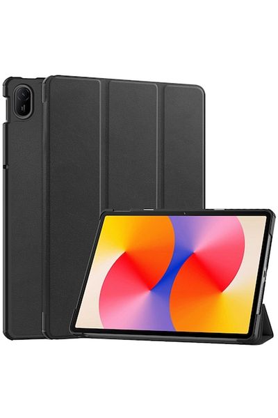 Dali Husă de protecție cu clapă compatibilă cu Huawei MatePad SE 11, FoldPro, piele, neagră