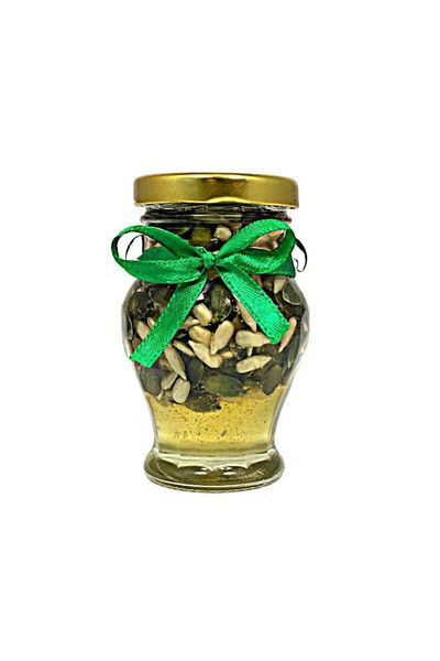 OEM Borcanas tip amfora cu miere si mix de seminte, 140 grame
