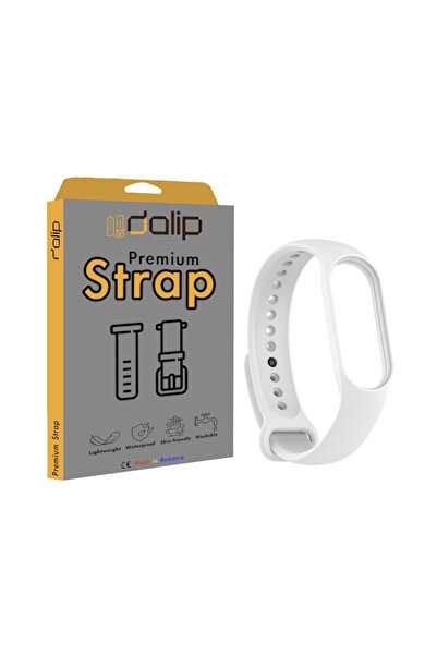 dalip Curea pentru Xiaomi Mi Band 5, FlexiBelt, Silicon, Alb