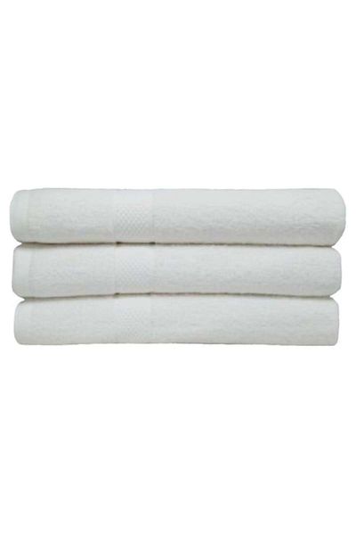 OEM Set de 3 prosoape de baie, 100% bumbac, 70x140 cm, 450 g/m², alb