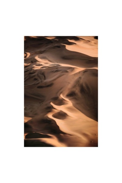 OEM Pictură pe pânză, „Umbre dansând pe nisipuri aurii”, Valuri, Nisip, Umbre, Texturi, Lumină, Armonie