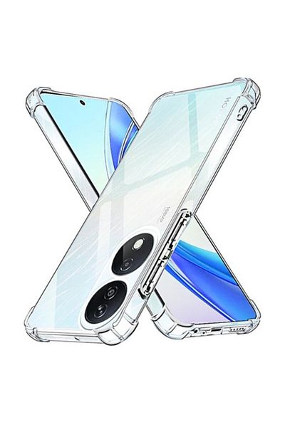 Dali Carcasă de protecție pentru Honor X7b 4G/5G/90 Smart, rezistentă la șocuri, margini întărite, silicon transparent, transparentă