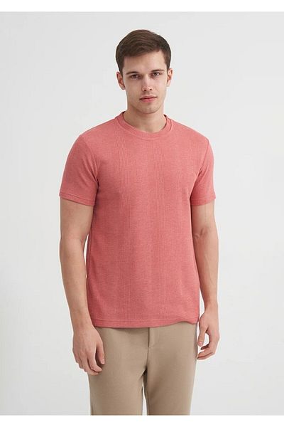 Cazador Ανδρικό μπλουζάκι Dusty Rose Crew Neck