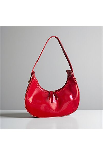 Peony Boutique Bright Red Adjustable Strap Hand and Shoulder Bag