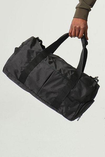 Miami Beach Multi-Purpose Waterproof Fabric Lightweight Unisex Travel Sports Bag Hand Suitcase with Shoe Compartment // S02 Black