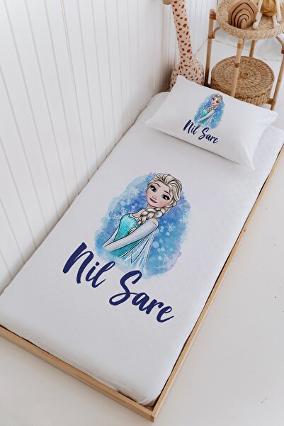 Lilabio İsme Özel %100 Pamuk Bebek Ve Çocuk Tek Kişilik 165 X 225 Cm Pike Takımı-Elsa