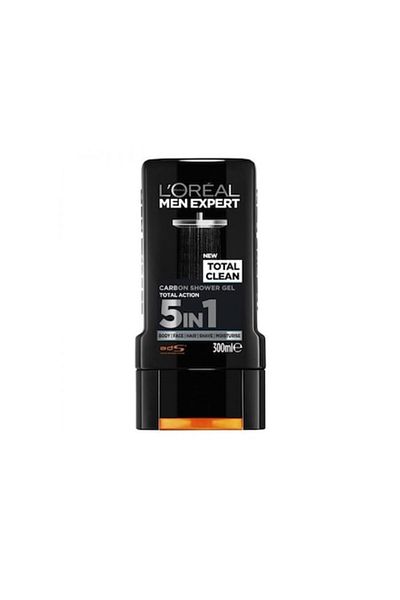 L'Oreal Paris L'Oréal Men Expert Total Clean Carbon Shower, 5 în 1, 300 ml