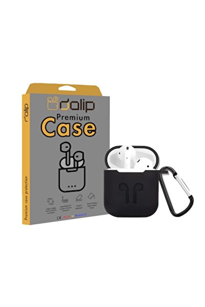 dalip Husa pentru Apple Airpods, StrongHanger, Silicon, Negru