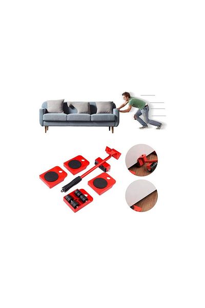 ElastiX Set Sistem cu Cric pentru Mutarea Mobilei, Sistem cu Cric pentru Mobila,