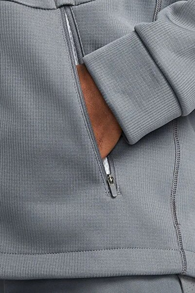 Nike Pro Terma Fit Sphere Full Zip Men's Hoodie Men's Hooded Terma Fit Sweatshirt Gray