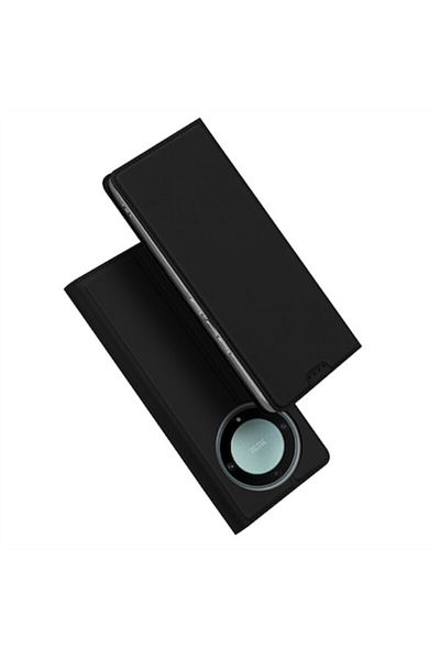 dalip Husa de protectie flip cover compatibila cu Honor Magic5 Lite, Skin Pro, piele ecologica, Negru
