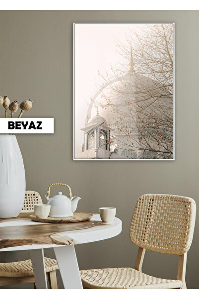 Harika bir ev HARİKABİREV|SOFT RENK CAMİİ DİNİ MODELİ |ÇERÇEVELİ TEMPERLİ CAM...