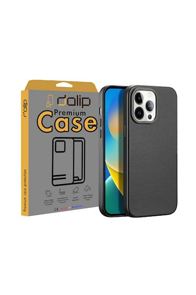 dalip Husa pentru iPhone 14 Pro Max, DuxSlim Pro, Piele , Negru