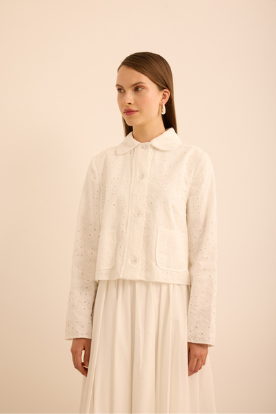 Aker Cotton Brode Kısa Ceket