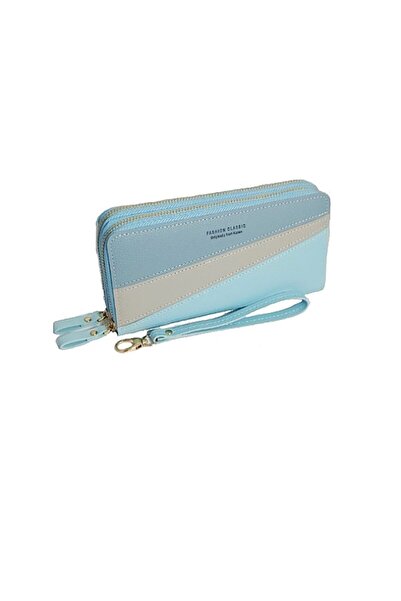 OEM Women's Wallet, Large, Fashion Classic, -Leather, Blue