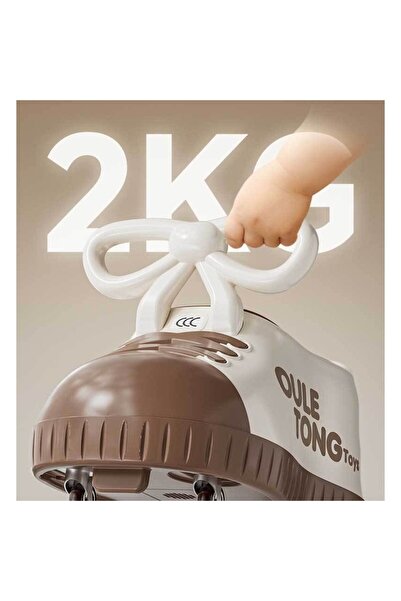 Flippy Mașină pentru copii, Flippy, Model de pantof, 4 roți, Cutie de depozitare, Maro