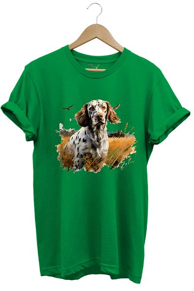 WİDİ Κυνήγι Κυνήγι Αγγλικό Setter Wilderness Hunter Dog 100% βαμβακερό μπλουζάκι Unisex Regular Fit