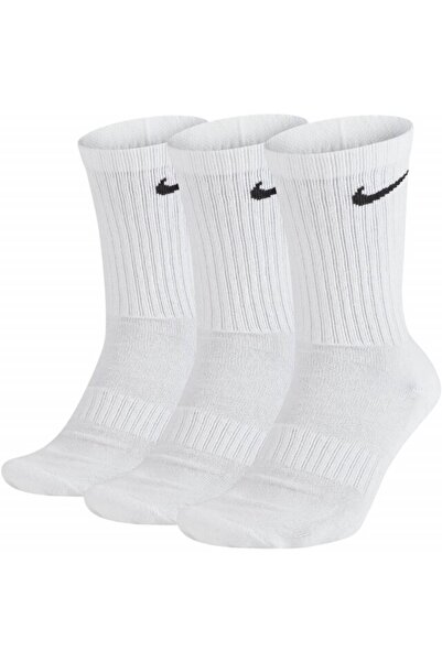Nike Set 3 perechi sosete Everyday Cushioned Crew, alb, 42-46