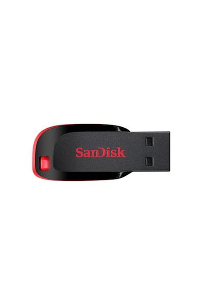 SanDisk Memory Stick, 16GB, USB A 2.0, Red Black