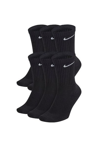 Nike Training socks, 6 pairs, black/white, size L