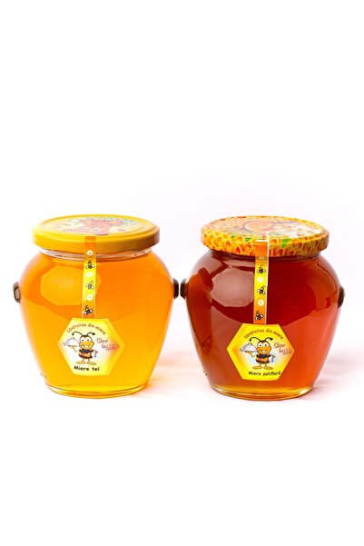OEM Beekeeping Package 1 Jar of lime honey 750 g + 1 Jar of polyfloral honey 750 g