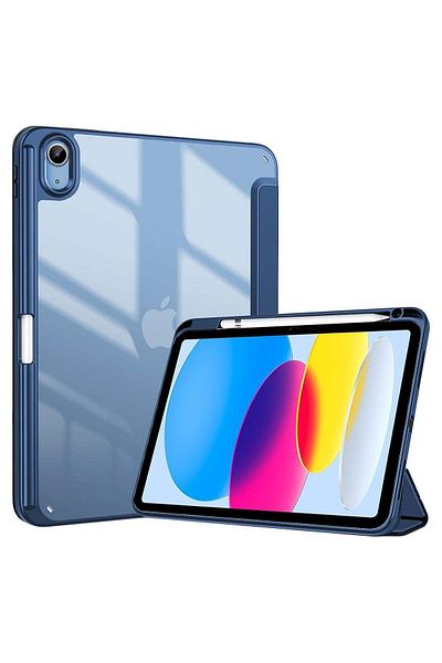 HYX T I G O iPad 11th (A16, 2025) & 10.9 Inch 10th Gen Case with Pencil Holder 2022 Clear Transparent Ba