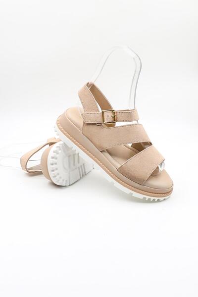 Venüs Women's Genuine Leather Suede Daily Sandals Vn470015Y