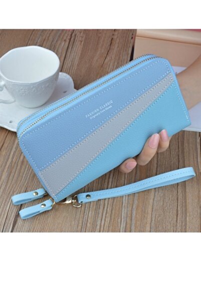 OEM Women's Wallet, Large, Fashion Classic, -Leather, Blue