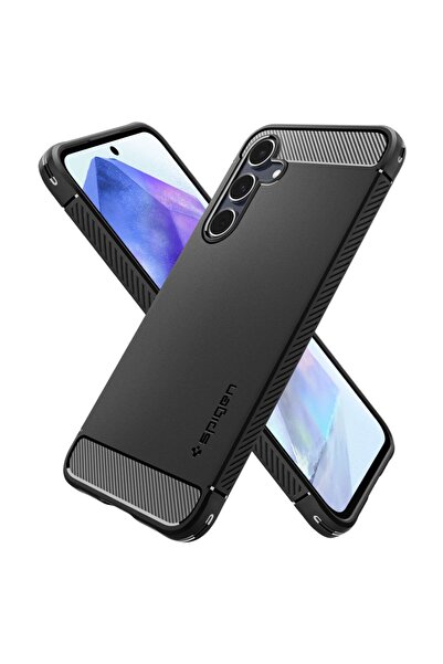 Spigen Husa pentru Samsung Galaxy A55 5G - Rugged Armor - Negru