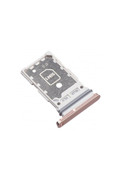 Dali Suport cartelă SIM compatibil cu Samsung Galaxy S22 5G, metal, auriu-roz